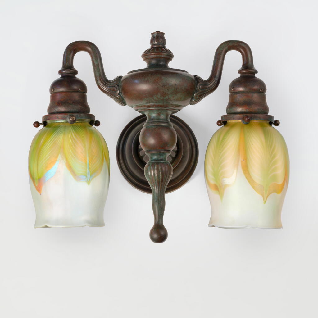 View full screen - View 1 of Lot 51. Two-Light Sconce.