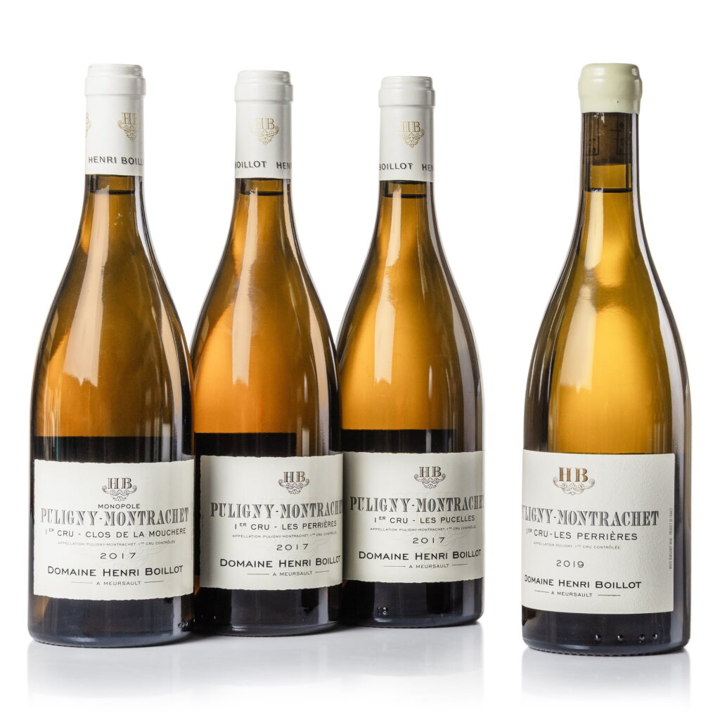 View full screen - View 1 of Lot 322. Puligny Montrachet 1er Cru Assortment 2017/2019 Domaine Henri Boillot (4 BT).