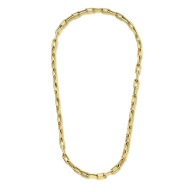 View full screen - View 1 of Lot 363. Gold Necklace.