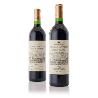 View full screen - View 1 of Lot 9129. Château La Mission Haut-Brion 1995 (5 BT).