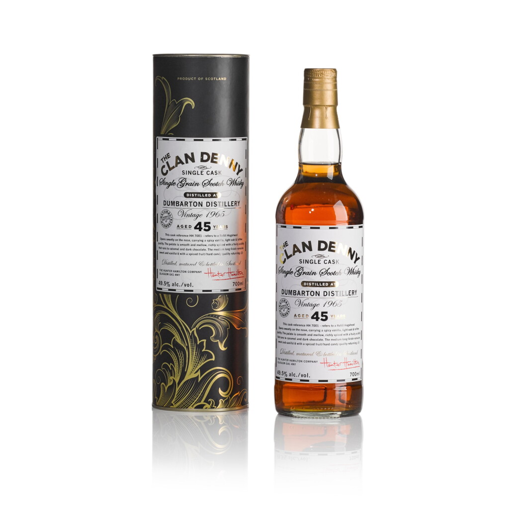 View full screen - View 1 of Lot 270. Dumbarton The Clan Denny 45 Year Old 49.5 abv 1965 (1 BT70).