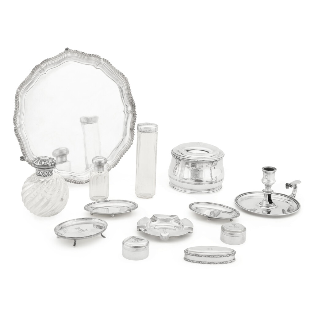 View full screen - View 1 of Lot 11. A collection of silver items, various dates and makers.