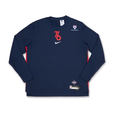 View full screen - View 1 of Lot 193. Marcus Morris Philadelphia 76ers 2023-2024 City Edition Warmup Set .