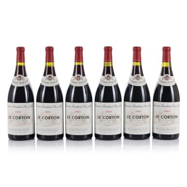 View full screen - View 1 of Lot 128. Corton 2003 Bouchard Père et Fils (6 MAG).