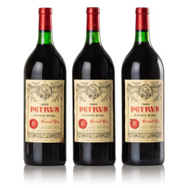 View full screen - View 1 of Lot 240. Petrus 1982 (3 MAG).