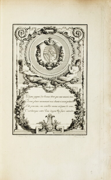 View full screen - View 1 of Lot 439. 4 recueils (en 8 volumes), dont le "Choix de chansons" de Laborde et deux manuscrits..
