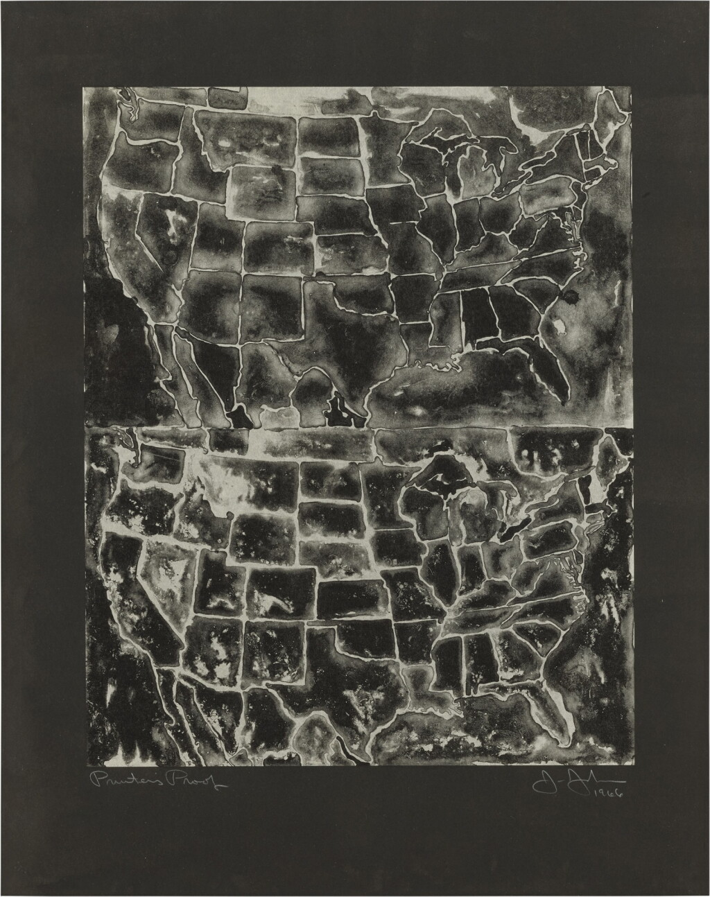 View full screen - View 1 of Lot 37. Two Maps II (ULAE 26).