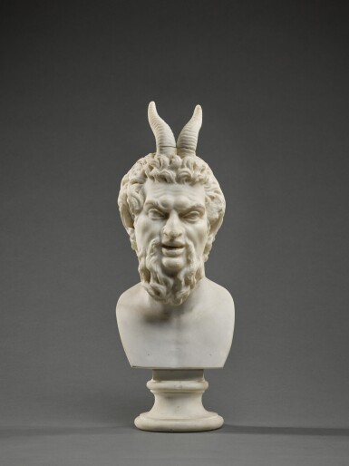 View full screen - View 1 of Lot 237. Bust of a satyr.