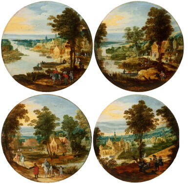 View full screen - View 1 of Lot 16. Four landscapes | Quatre paysages.