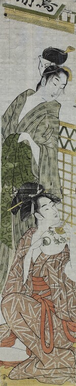 ATTRIBUTED TO KITAGAWA UTAMARO I (EARLY 1750s–1806), TWO BEAUTIES | EDO PERIOD, LATE 18TH CENTURY