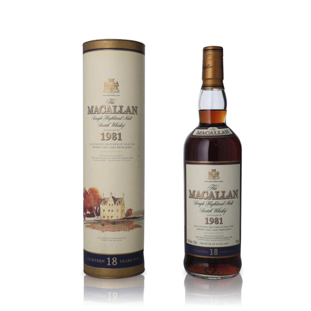 View full screen - View 1 of Lot 20. The Macallan 18 Year Old 43.0 abv 1981 (1 BT75).