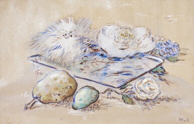 View full screen - View 1 of Lot 87. Still Life with Flowers and Pears.