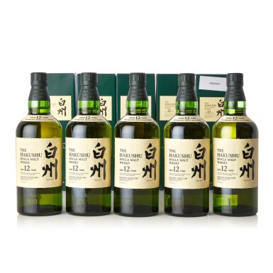 View full screen - View 1 of Lot 5029. 白州 The Hakushu 12 Year Old 43.0 abv NV (5 BT70).