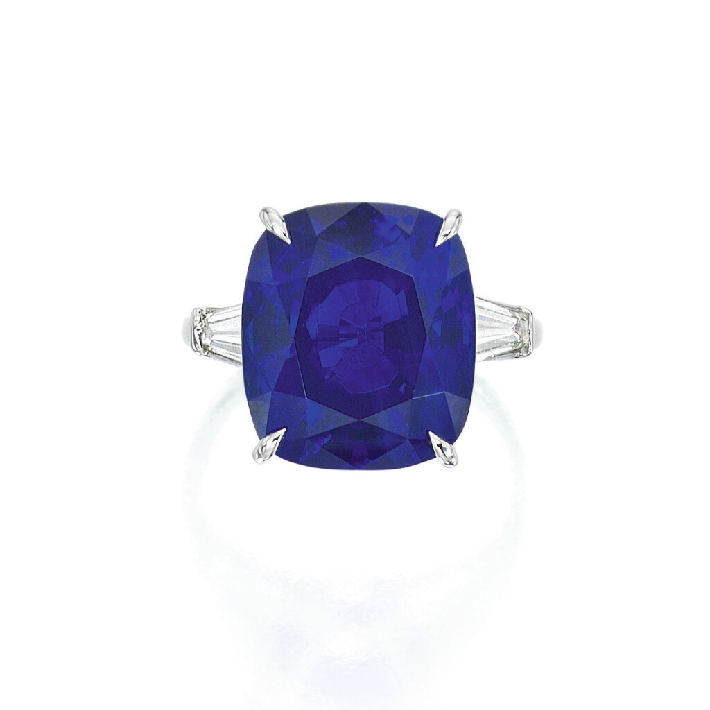 View full screen - View 1 of Lot 89. An Important Sapphire and Diamond Ring.