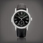 Reference 5078 | A platinum minute repeating wristwatch, retailed by Tiffany & Co., Circa 2011 | 百達翡麗 | 型號5078 | 鉑金三問腕錶,約2011年製