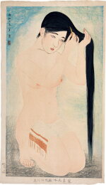 Kobayakawa Kiyoshi (1897-1948) | No. 5, Black Hair (Go, kurokami) | Showa period, 20th century