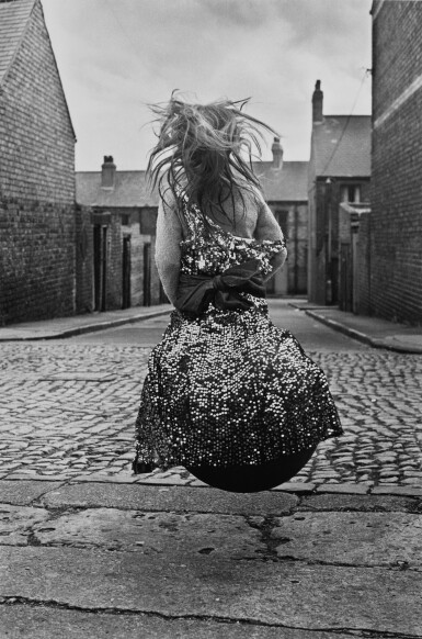 View full screen - View 1 of Lot 11. Girl on a Spacehopper, Byker.