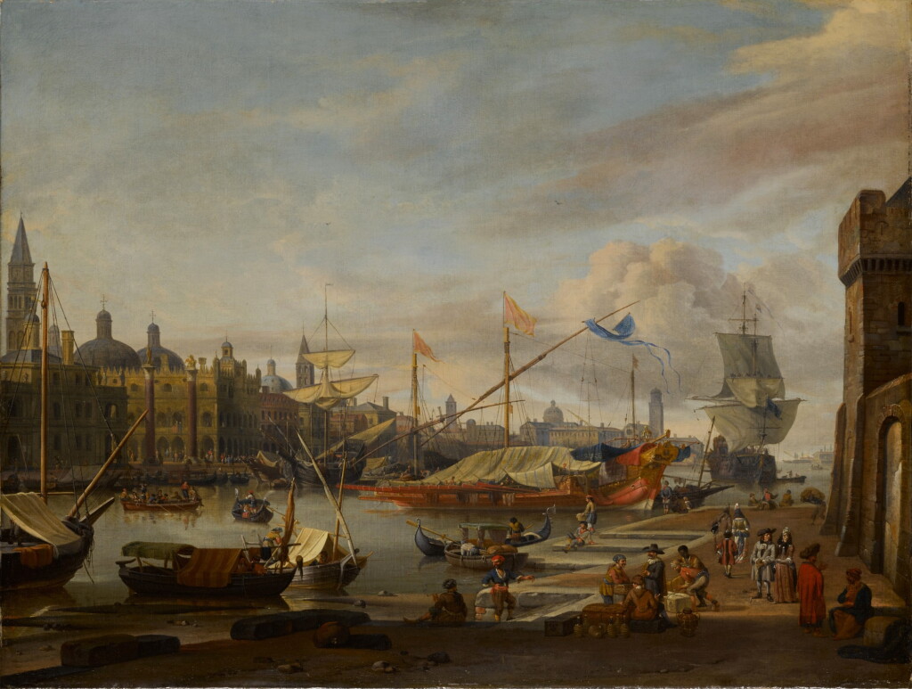View full screen - View 1 of Lot 399. A capriccio of the Grand Canal, Venice.
