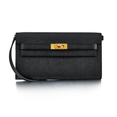 View full screen - View 1 of Lot 8308. Noir Epsom Kelly-to-Go Gold Hardware, 2020 | 愛馬仕黑色 Epsom 小牛皮 Kelly-to-Go 長錢包,配鍍金金屬件,2020年.