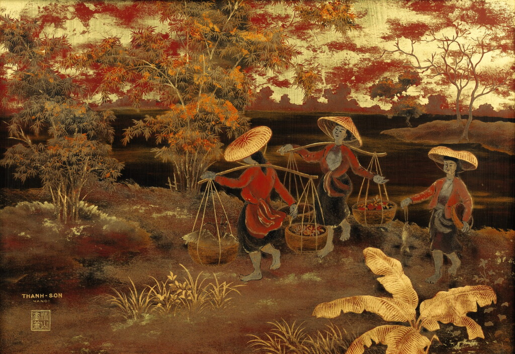 View full screen - View 1 of Lot 4538. On The Way Back To The Market, North Vietnam | 回市場的路上,北越.