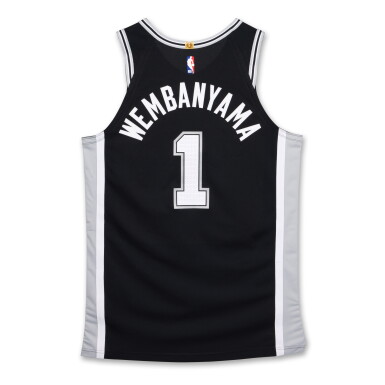View full screen - View 1 of Lot 1. Victor Wembanyama San Antonio Spurs 2024-2025 Game Worn Icon Edition Jersey | Double-Double | 35 Points | 18 Rebounds.