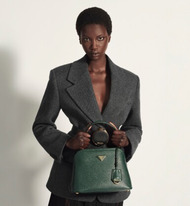 View full screen - View 1 of Lot 37. PRADA | MATINÉE SAFFIANO LEATHER HANDBAG WORN BY ANOK YAI. ITEM NOT FEATURED IN THE SHOW.