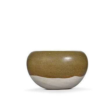 View full screen - View 1 of Lot 341. A brown-glazed alms bowl, Tang dynasty | 唐 褐釉缽.