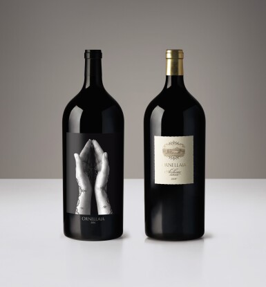 View full screen - View 1 of Lot 4. 1 IMPERIAL (6L) ORNELLAIA, VENDEMMIA D’ARTISTA, 'LA TENSIONE' BY SHIRIN NESHAT 2016 & 1 IMPERIAL (6L) ORNELLAIA ARCHIVIO STORICO 2006.