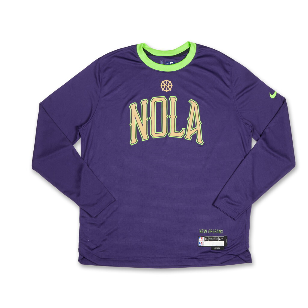 View full screen - View 1 of Lot 256. Karlo Matkovic New Orleans Pelicans 2024-2025 City Edition Warmup Set.