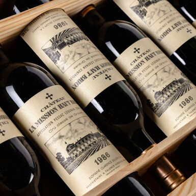 View full screen - View 1 of Lot 57. Château La Mission Haut-Brion 1986 (6 BT).