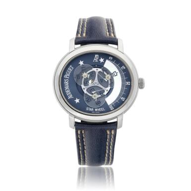 View full screen - View 1 of Lot 2030. Millenary Star Wheel, Reference 25898ST/O/0020VE/01 | A limited edition stainless steel wristwatch with satellite hour display, Made to commemorate the 125th anniversary of Audemars Piguet, Circa 2000 | 愛彼 | Millenary Star Wheel 型號25898ST/O/0020VE/01 | 限量版精鋼腕錶,備衛星時刻顯示,為紀念愛彼125週年而製,約2000年製 .