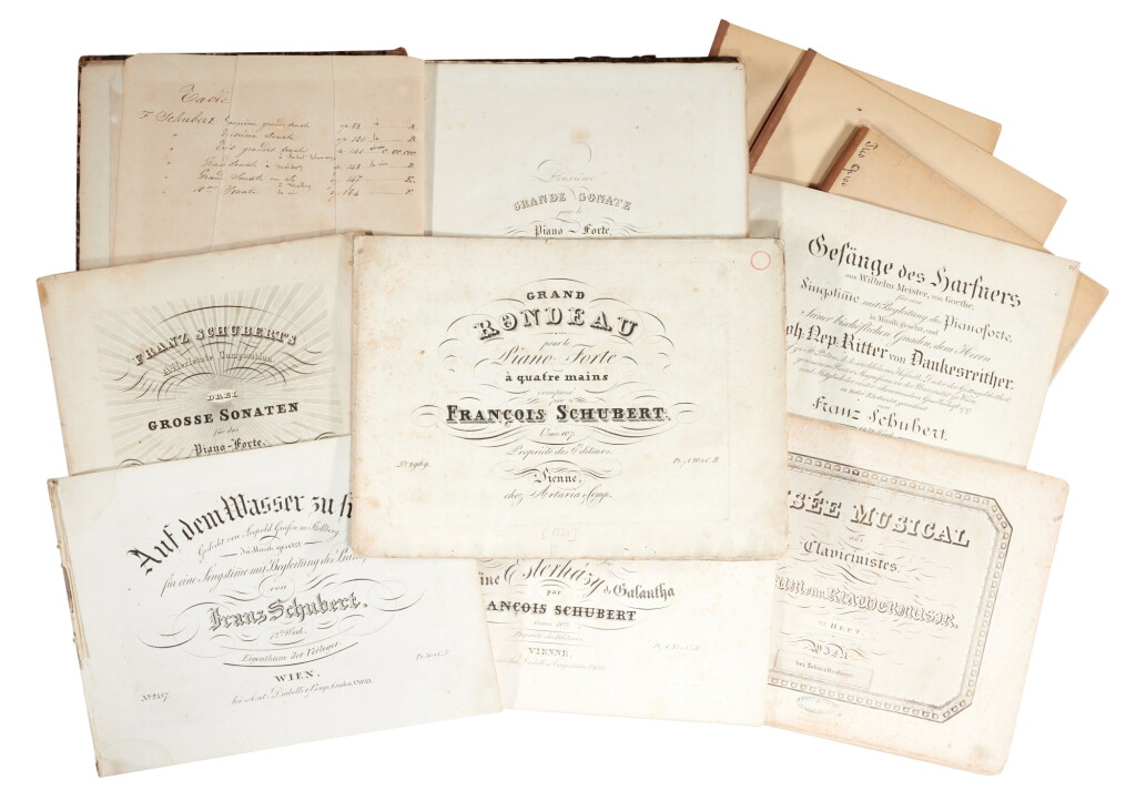 View full screen - View 1 of Lot 67. F. Schubert. Collection of first and early editions, C19th.