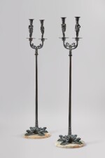 A Pair of "Venus and Vulcan" and "Adam and Eve" Candelabrum