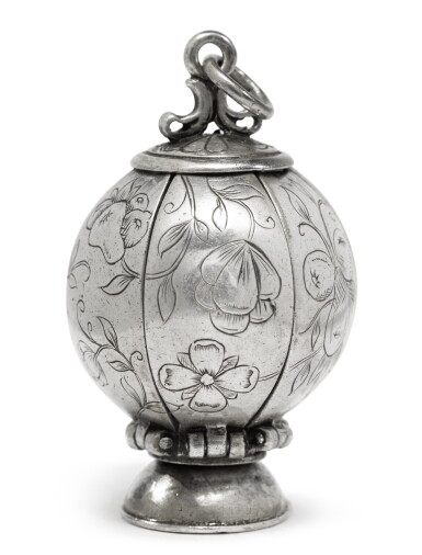View full screen - View 1 of Lot 22. A Silver Pomander, Dutch or German, Late 17th Century.