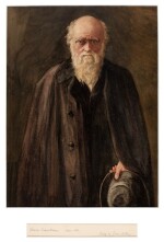 DARWIN | A watercolour portrait of Darwin by John Collier