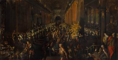 View full screen - View 1 of Lot 612. Belshazzar's Feast.