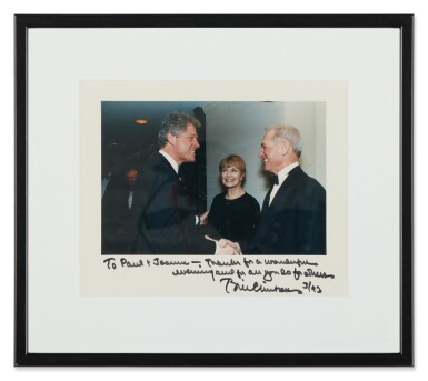 View full screen - View 1 of Lot 209. William Jefferson Clinton | Inscribed Color Photograph.