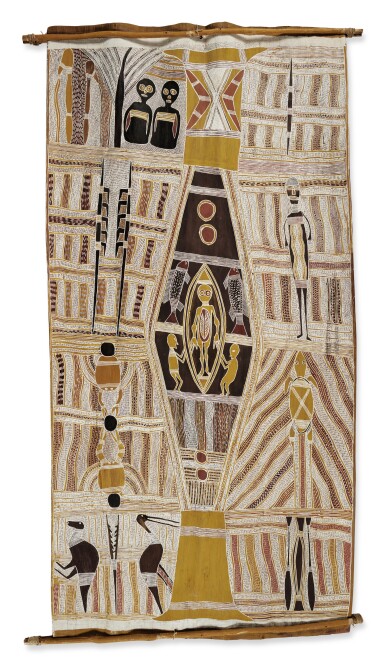 View full screen - View 1 of Lot 13. Two Bark Paintings.