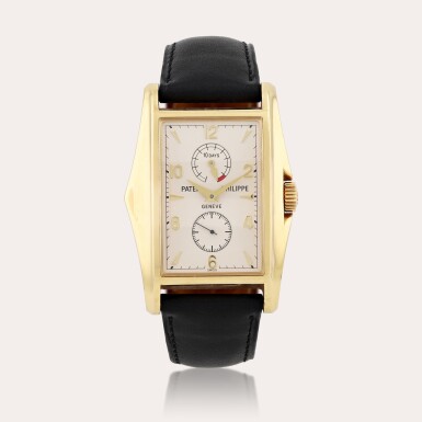 View full screen - View 1 of Lot 360. Reference 5100J-001, limited edition Montre bracelet en or jaune avec indicateur de 10 jours de réserve de marche | Yellow gold wristwatch with 10 days power reserve indication Vers 2001 | Circa 2001.