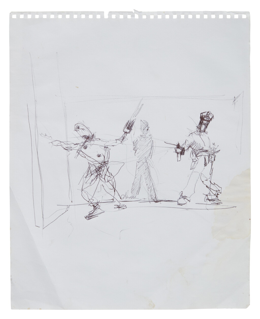 View full screen - View 1 of Lot 435. Untitled (Cop Shooting Artist).