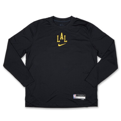 View full screen - View 1 of Lot 65. Max Christie Los Angeles Lakers 2023-2024 City Edition Warmup Top.