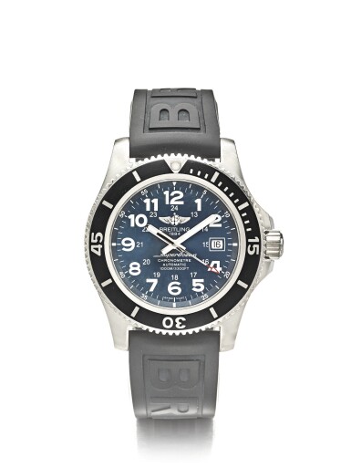 View full screen - View 1 of Lot 16. BREITLING SUPEROCEAN II 44 REF A17392 | A STAINLESS STEEL AUTOMATIC CENTER SECONDS WRISTWATCH WITH DATE CIRCA 2016.