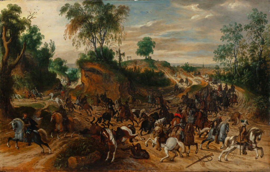 View full screen - View 1 of Lot 20. Cavalry scene | Scène de cavalerie.