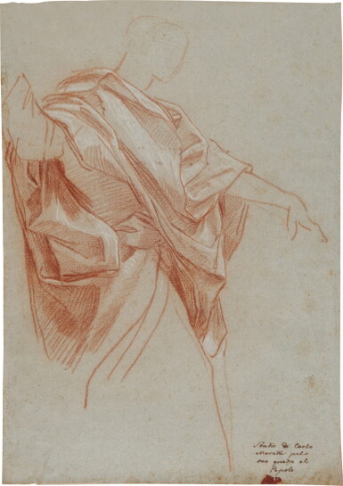 View full screen - View 1 of Lot 22. Study for the figure of Saint John the Evangelist.