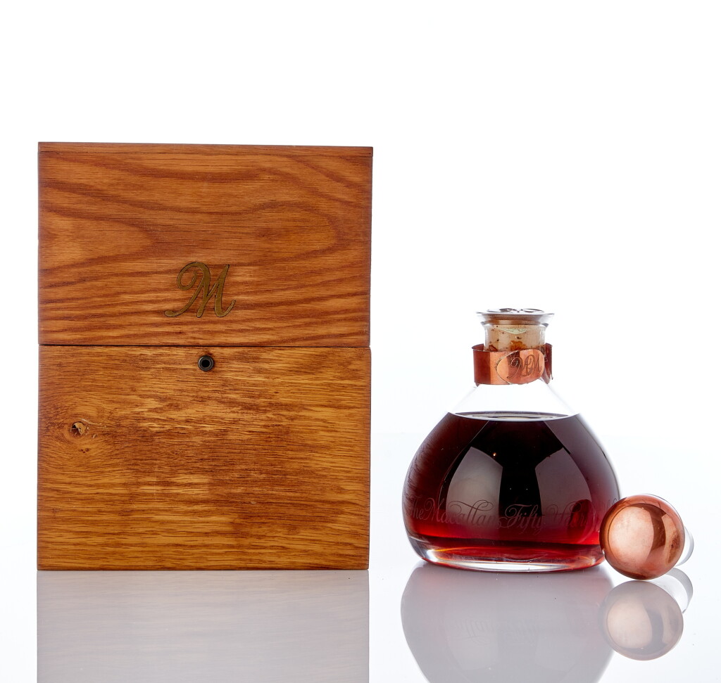 View full screen - View 1 of Lot 6002. The Macallan Millennium Decanter 50 Year Old 43.0 abv 1949 (1 BT70).