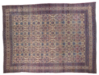 View full screen - View 1 of Lot 139. A Laver Kirman Carpet, Southeast Persia, Circa 1860.