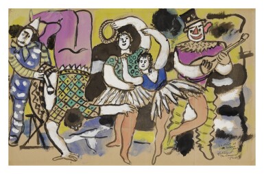 View full screen - View 1 of Lot 33. FERNAND LÉGER | ÉTUDE POUR "LA GRANDE PARADE".