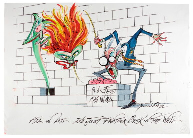 View full screen - View 1 of Lot 204. GERALD SCARFE | PINK FLOYD’S “THE WALL” – WIFE AND TEACHER.