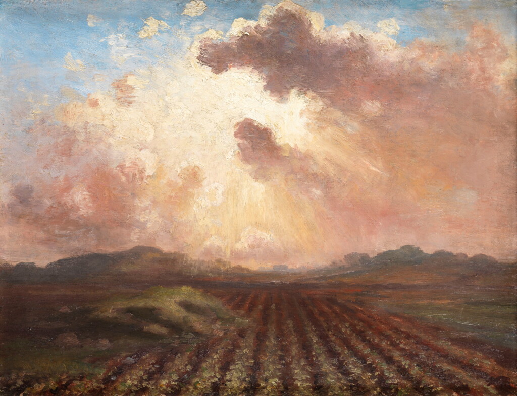 View full screen - View 1 of Lot 175. GEORGE WILLIAM RUSSELL | EVENING IN THE FIELDS.