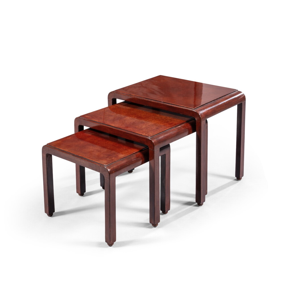 View full screen - View 1 of Lot 31. Nesting tables .